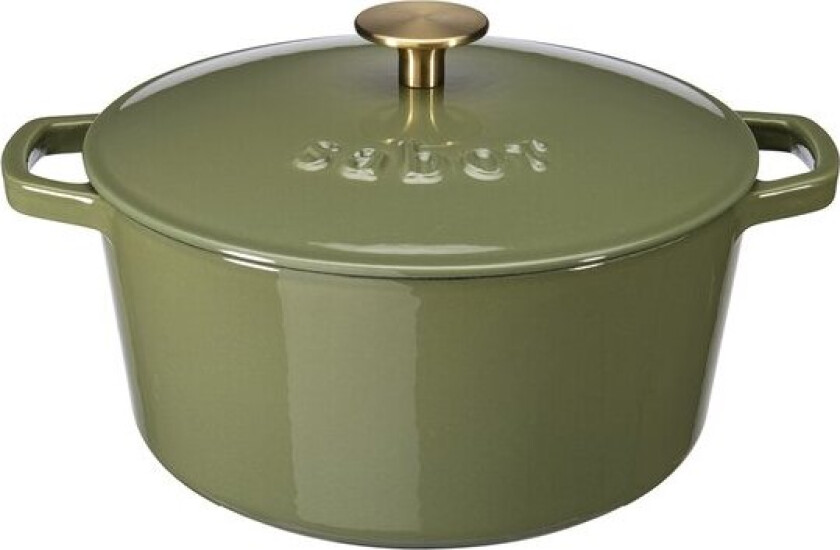 Støpejernsgryte 4,4L forever olive