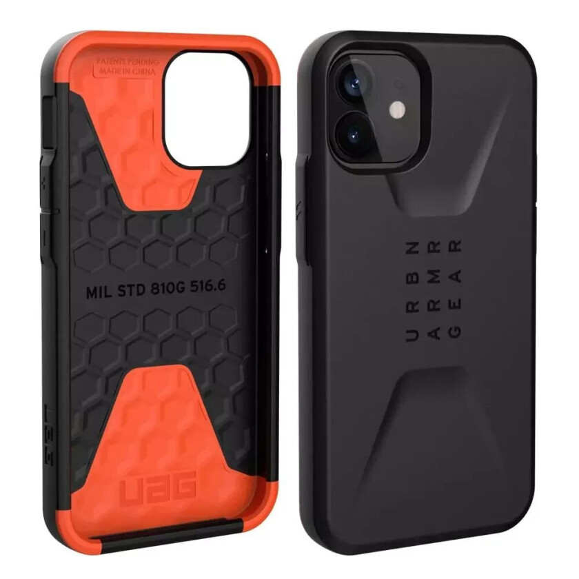 iPhone 12 Mini CIVILIAN Series Deksel - Black - Sort