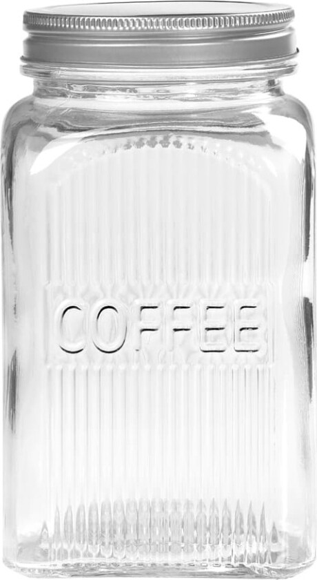 Glasskrukke med lokk Kaffe 1250 ml