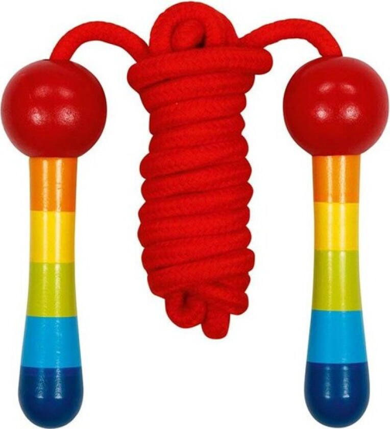 Wooden Jump Rope Rainbow 200cm