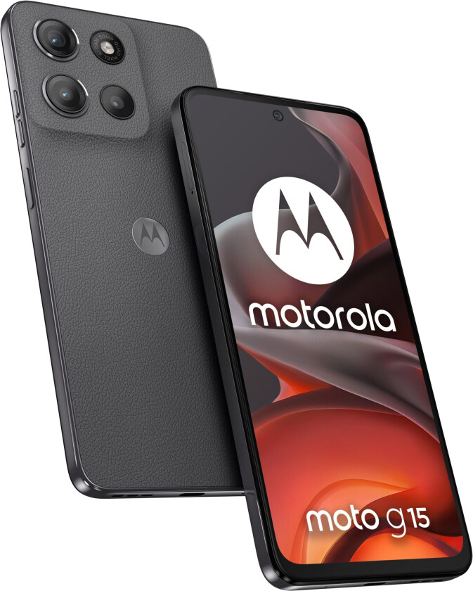 Moto G15 smarttelefon 4/128GB (grå)