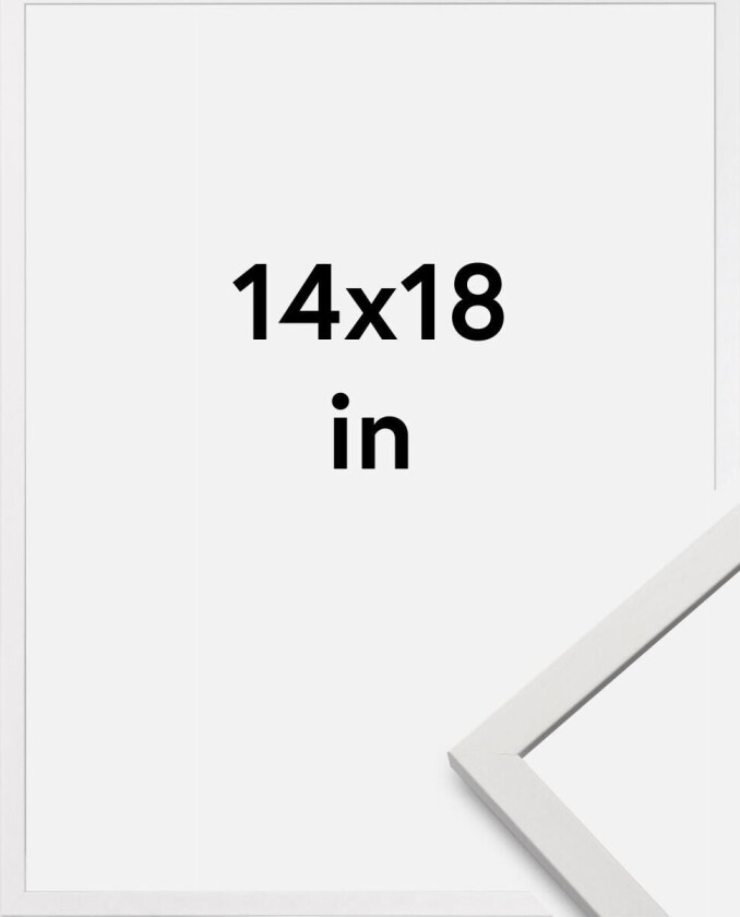 Ramme Edsbyn Akrylglass Hvit 14x18 Inches (35,56x45,72 Cm)