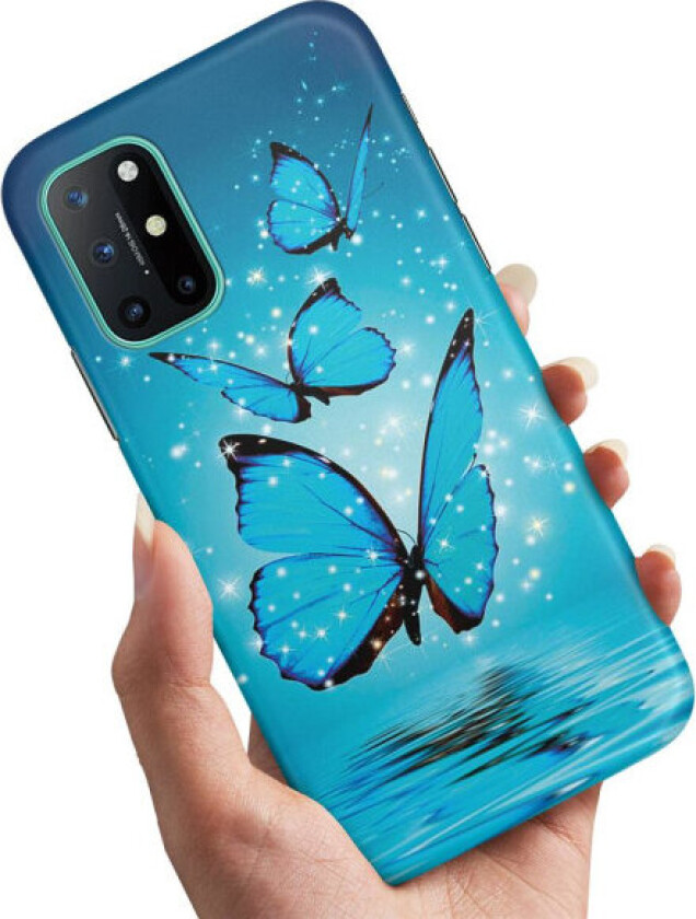 OnePlus 8T - Deksel/Mobildeksel Glitrende Sommerfugler