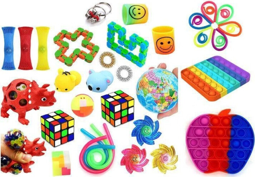 Favor 38stk Fidget Set Pack for Kids Pop it Stress ball