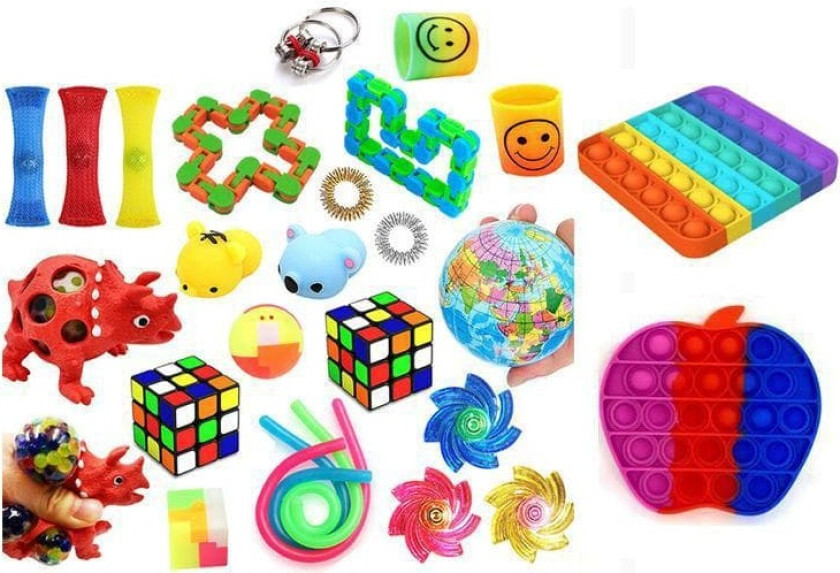 Favor 26stk Fidget Set Pack for kids Pop it Stress ball