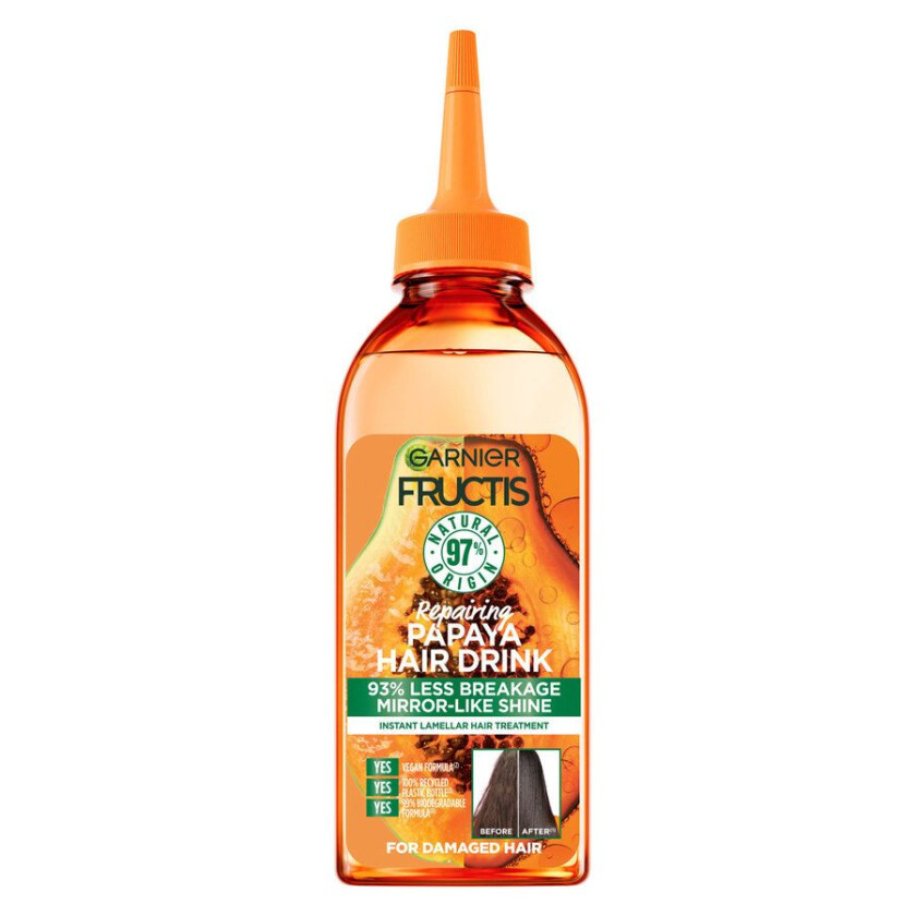 Fructis Hair Drink Papaya Lamellar Treatment, 200 ml Hårkur