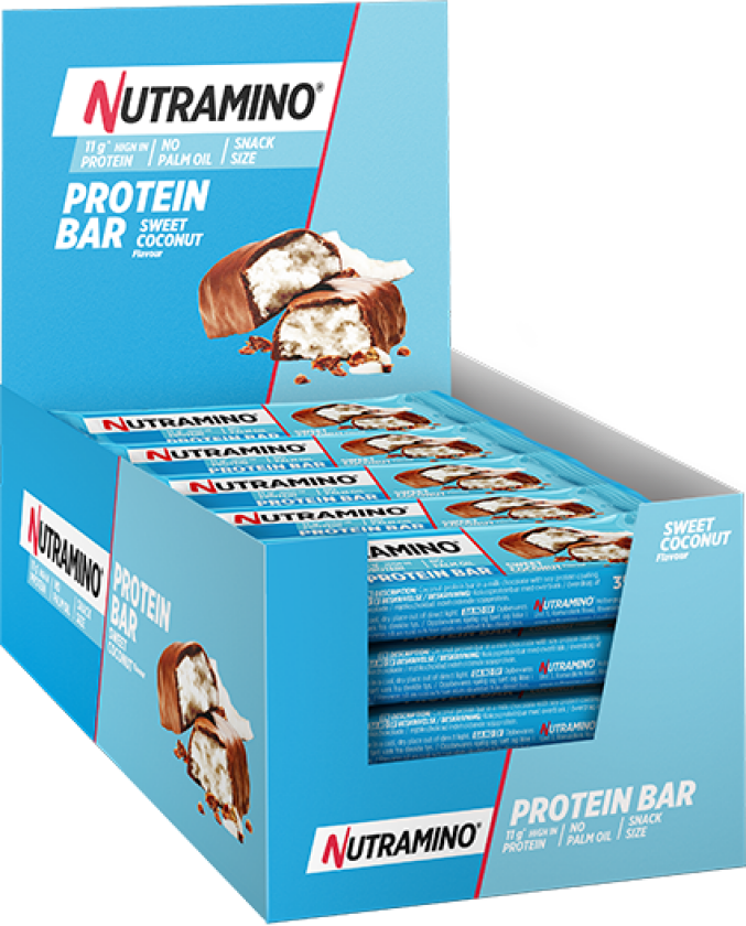 16 x Nutramino Protein Bar, 35 g, Sweet Coconut