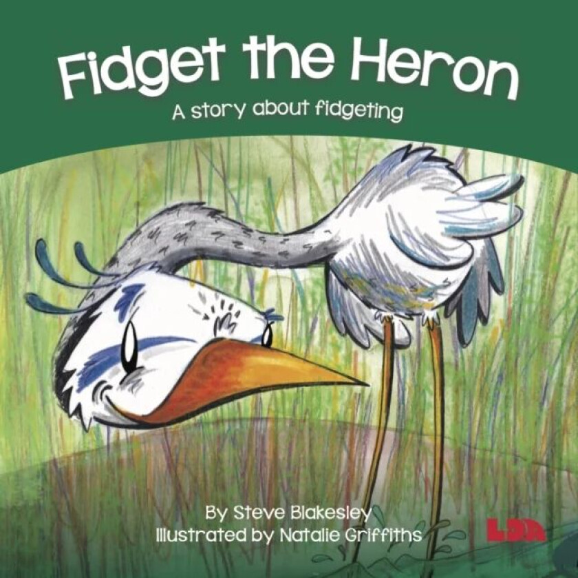 Fidget the Heron av Steve Blakesley