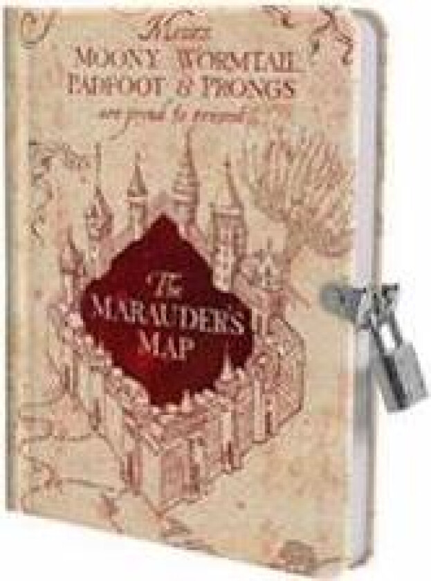 Harry Potter: Marauder's Map Lock and Key Diary