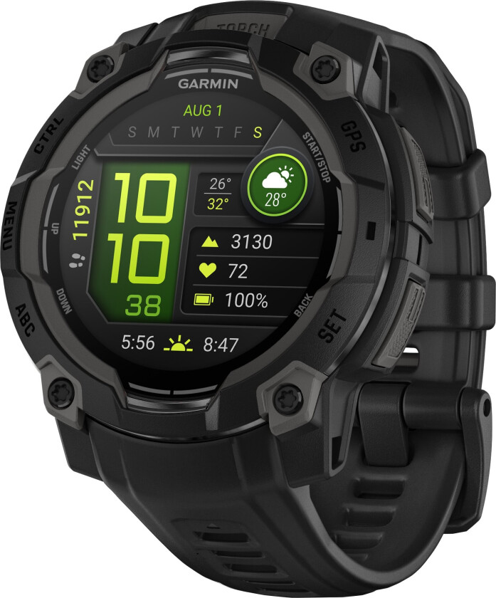 Instinct 3 smartklokke 45mm (sort)