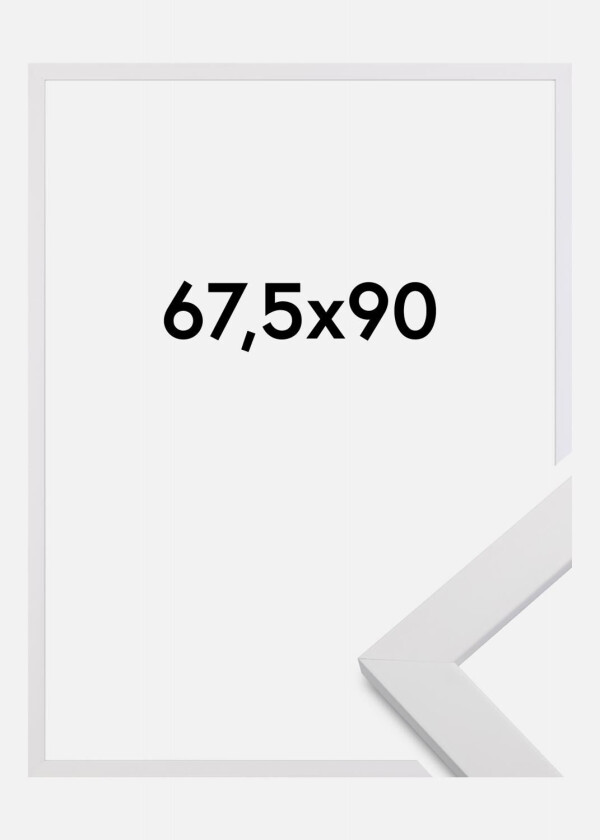 Ramme White Wood Akrylglass 67,5x90 Cm