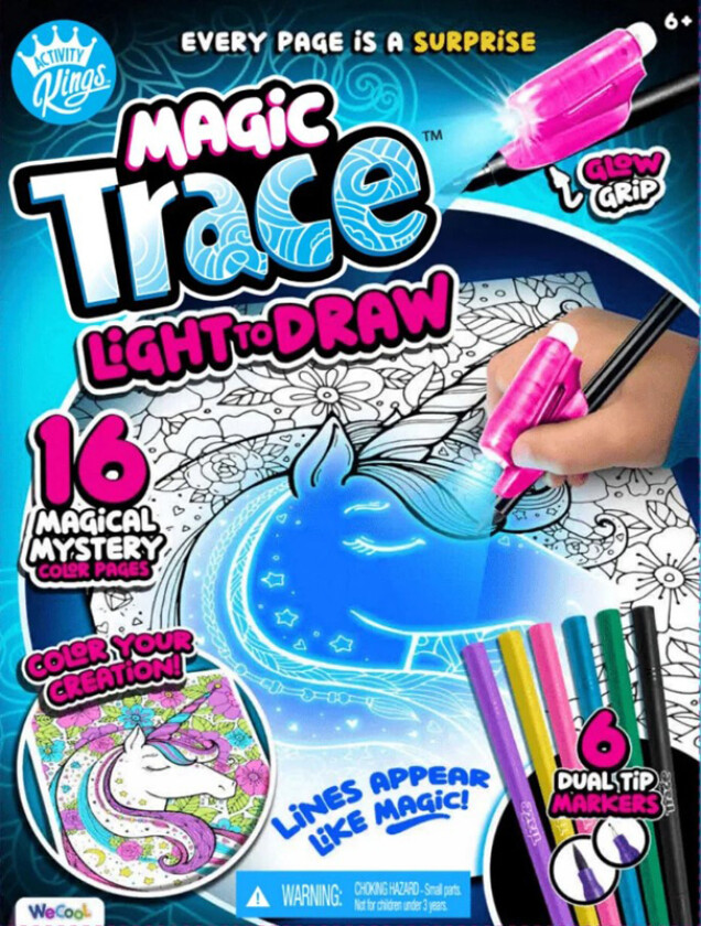 Magic Trace Light To Draw m/ 16 motiver - Magiske Mysterier