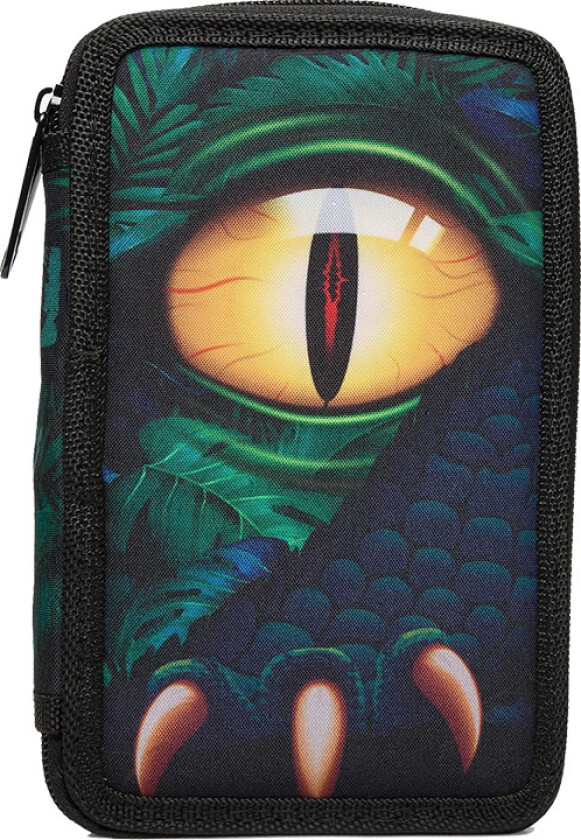 Dobbel Pennal med Innhold - Dinosaur