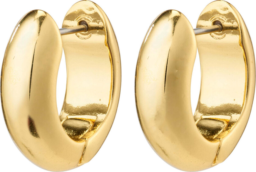 MINE chunky huggie hoops gullbelagt