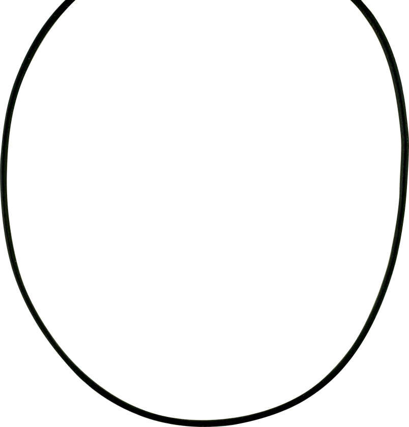 CHARM skinnsnor halskjede, svart/gullbelagt