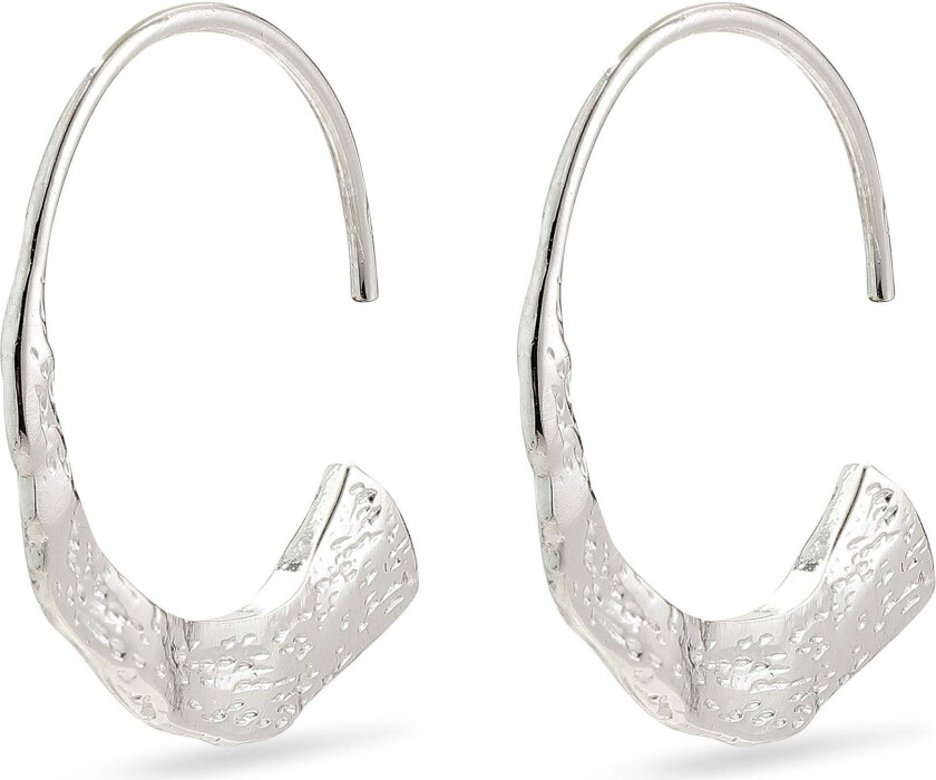 VALKYRIA hoop øredobber sølvbelagt