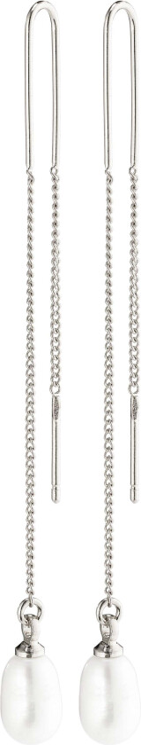 CHLOE perleøredobber sølvbelagt