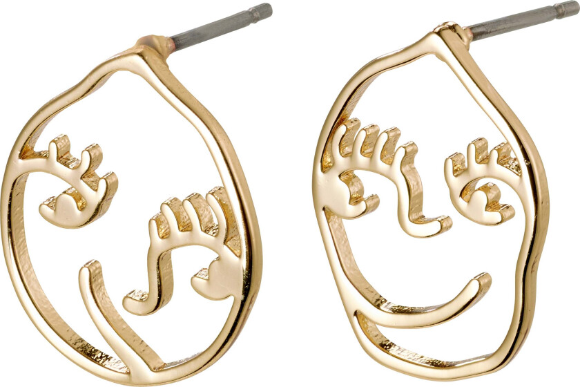 DEBRA øredobber gullbelagt