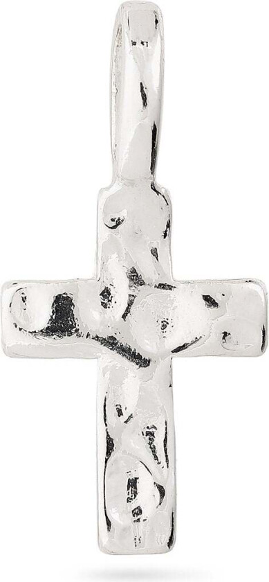 CHARM kors-anheng sølvbelagt