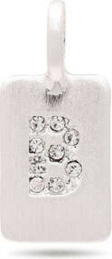 CHARM krystall B anheng, sølvbelagt