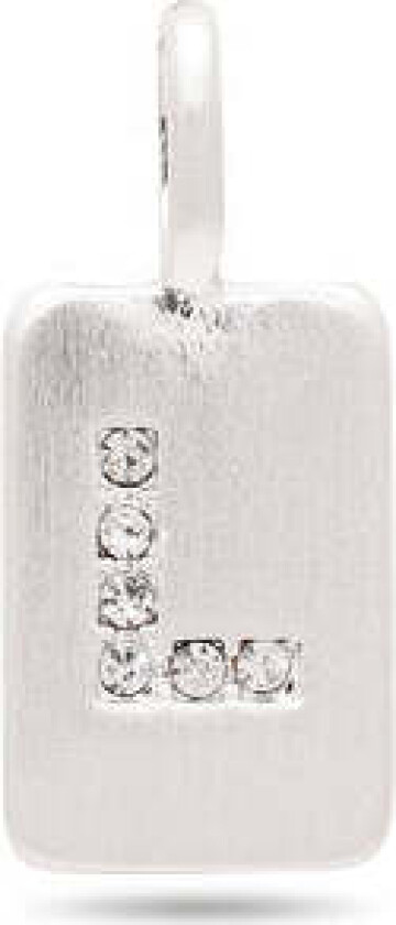 CHARM krystall L anheng, sølvbelagt