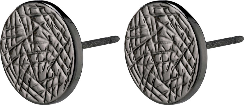 WYNONNA rustikke øreringer hematittbelagt