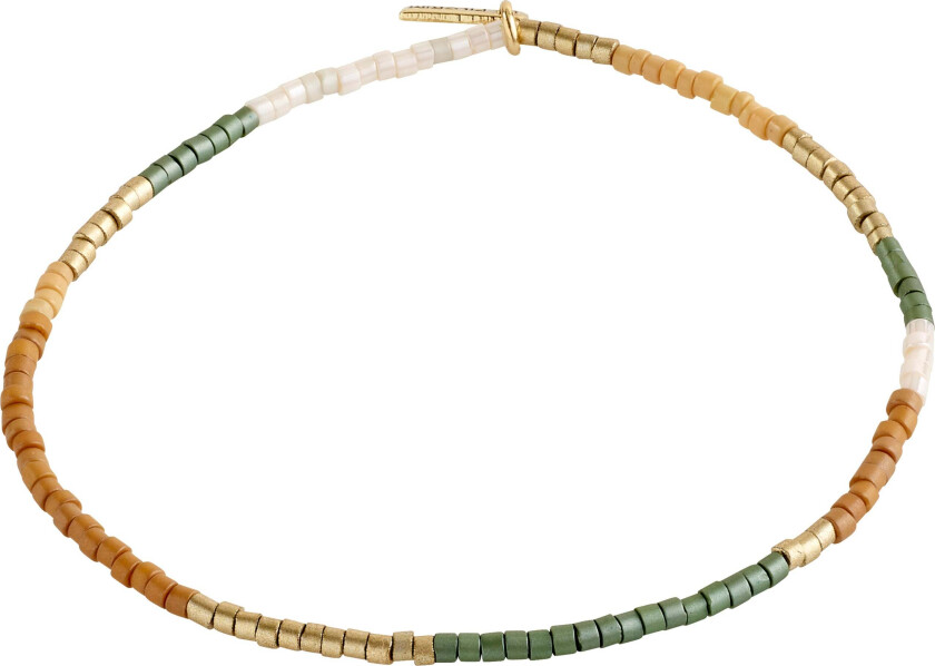 ALISON armbånd brun, gullbelagt