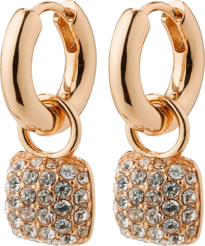 CINDY hoop øredobber roségullbelagt