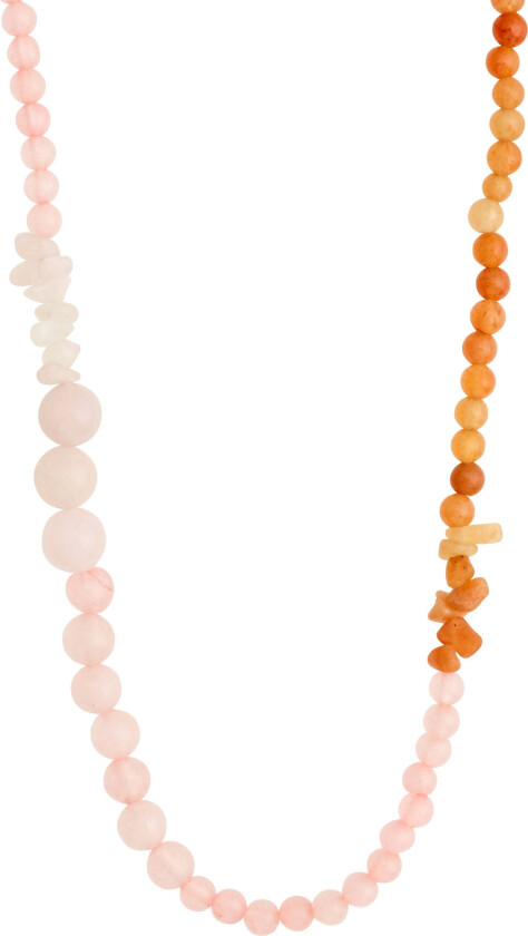 SOULMATES halskjede rosa/gullbelagt