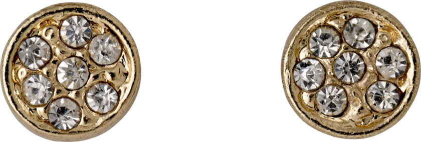 EMMA krystall øredobber gullbelagt