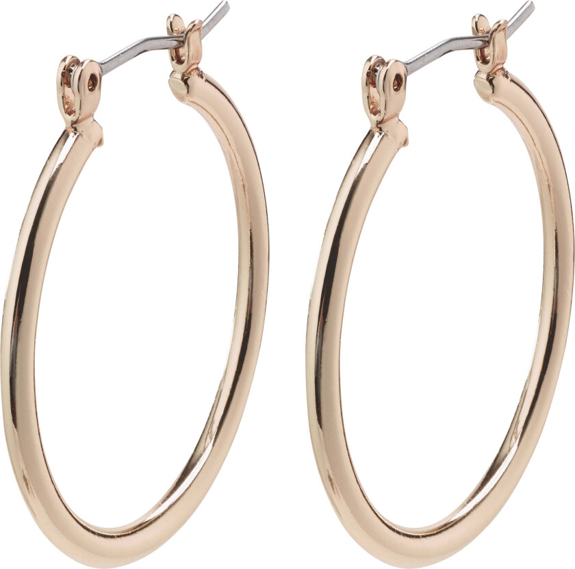 LAYLA medium hoop øreringer rosegullbelagt