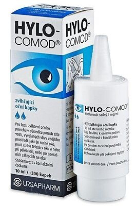 Hylo-Comod Øyedråper Uten Konserveringsmidler 10ml