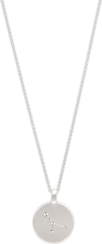 KREPSEN stjernetegn-halskjede, sølvbelagt