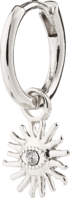 TITANIA single ørering sølvbelagt