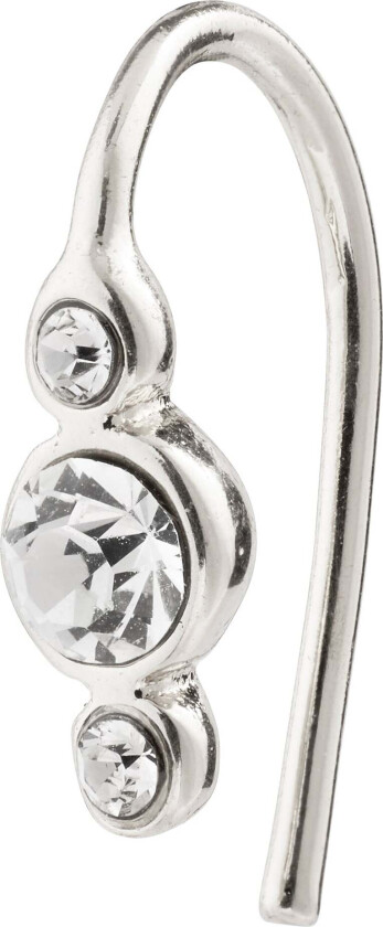 KRISTINE single øredobb sølvbelagt
