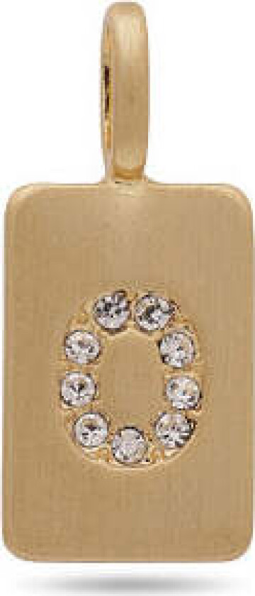 CHARM krystall O anheng, gullbelagt