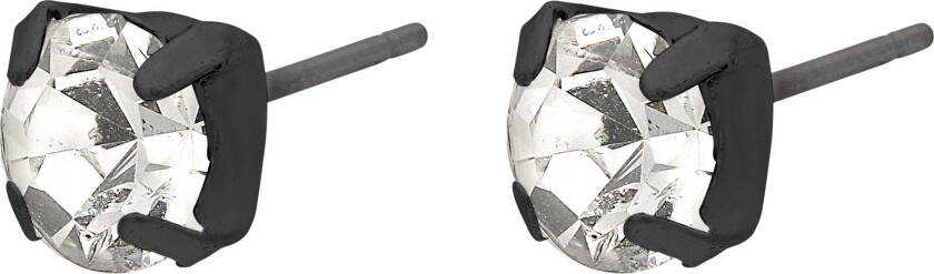 ORIGINAL krystall øredobber hematittbelagt