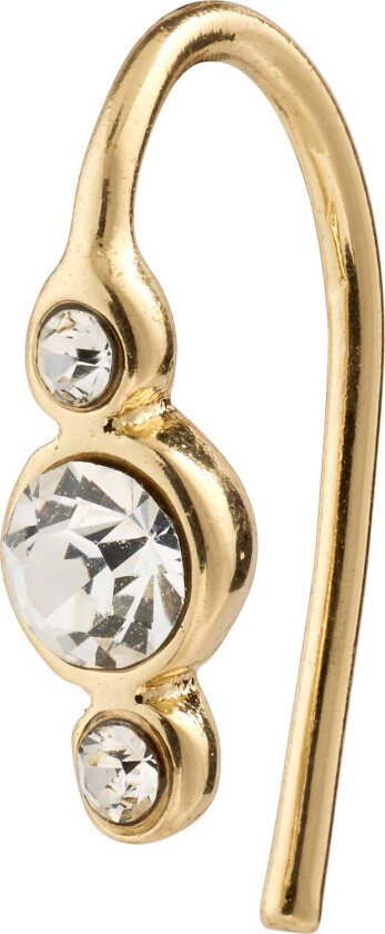 KRISTINE single øredobb gullbelagt