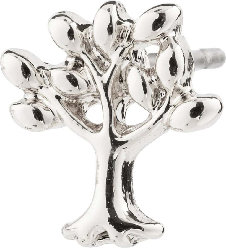 PHYLLIS single øredobb sølvbelagt