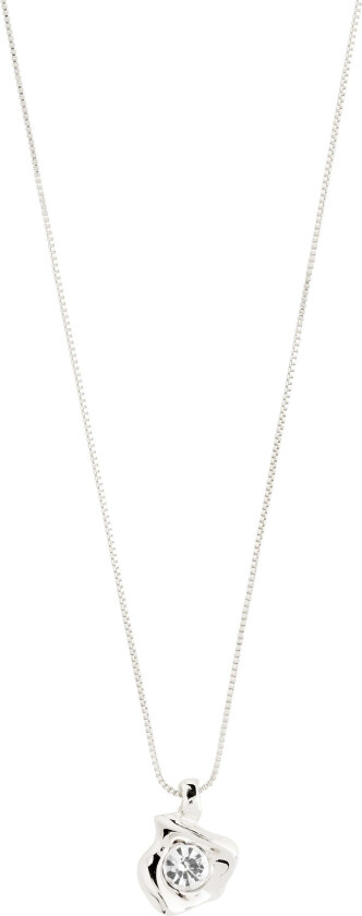 SUNSET halskjede i krystall sølvbelagt