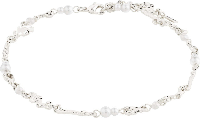 SLOAN ankelkjede sølvbelagt