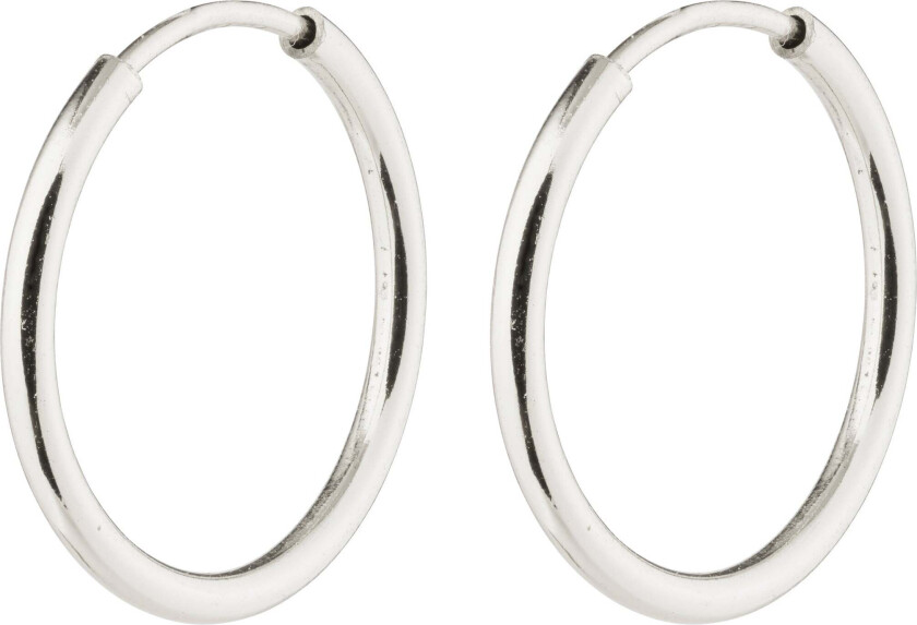 SANNE mini hoop øredobber sølvbelagt