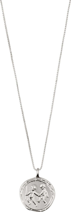 TVILLING stjernetegn-halskjede, sølvbelagt