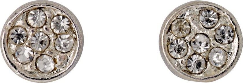 EMMA krystall øredobber sølvbelagt