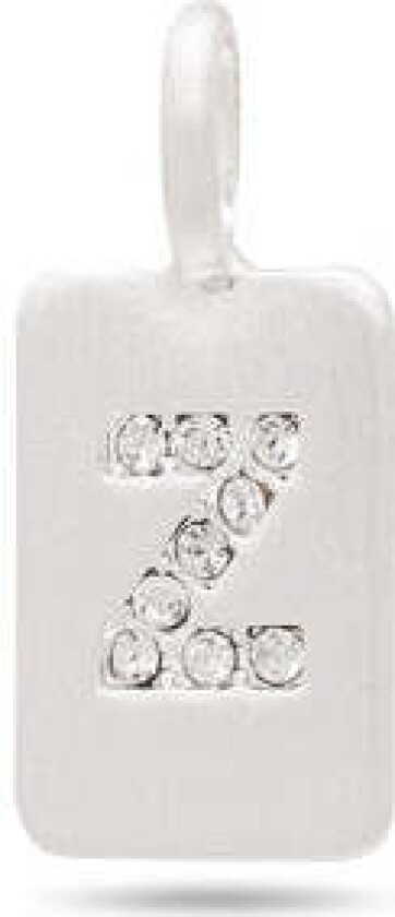 CHARM krystall Z anheng, sølvbelagt