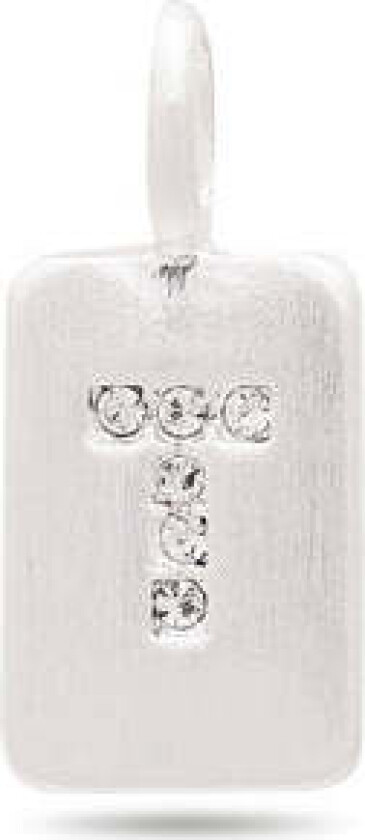 CHARM krystall T anheng, sølvbelagt