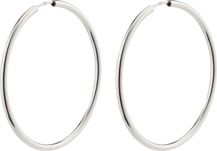 APRIL mellomstore hoop øredobber sølvbelagt