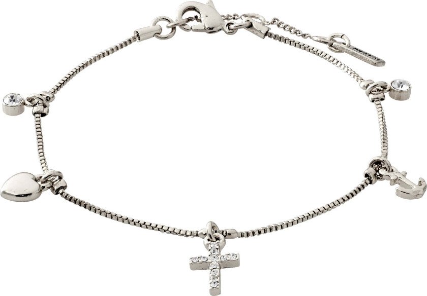 ANET krystall armbånd sølvbelagt