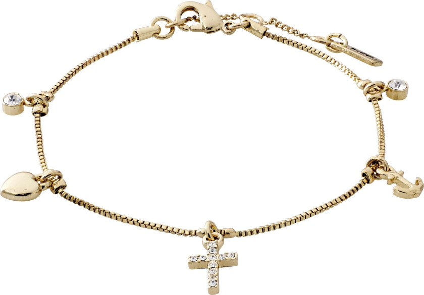 ANET krystall armbånd gullbelagt