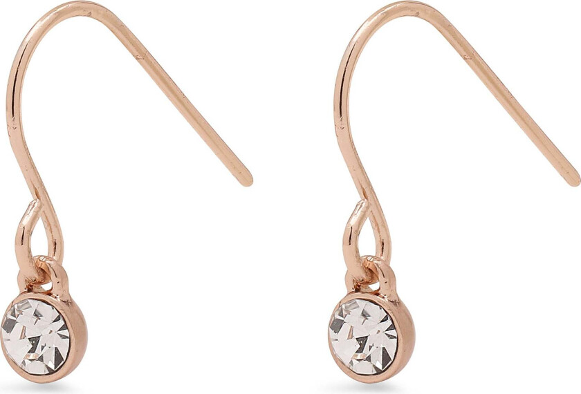 LUCIA krystall øredobber rosagullbelagt